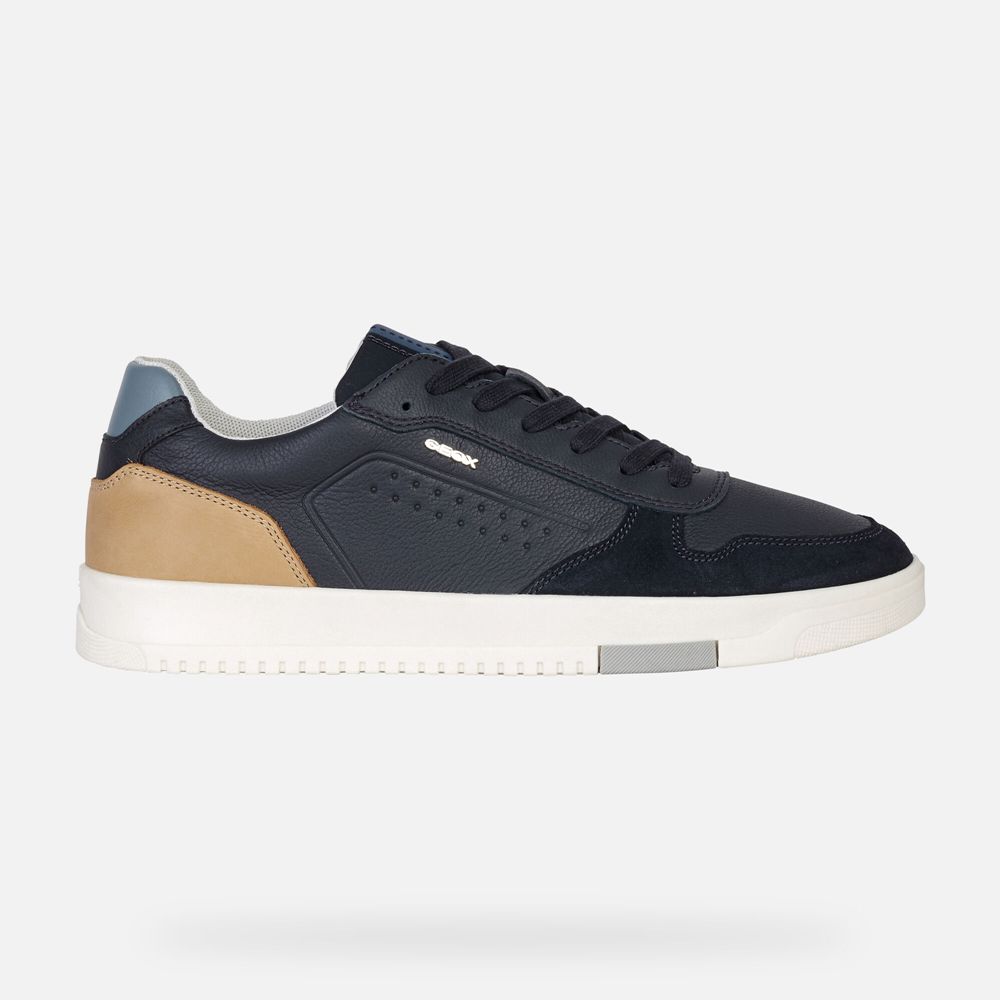 Geox Erkek Spor Ayakkabı Lacivert/Kahverengi - Segnale - QLZ-935012